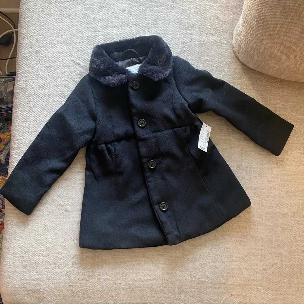 The Children's Place Black Pea Coat
